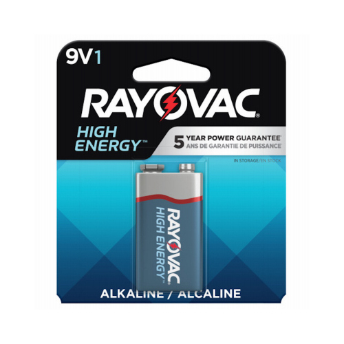 Batteries High Energy 9-Volt Alkaline 1 pk Carded