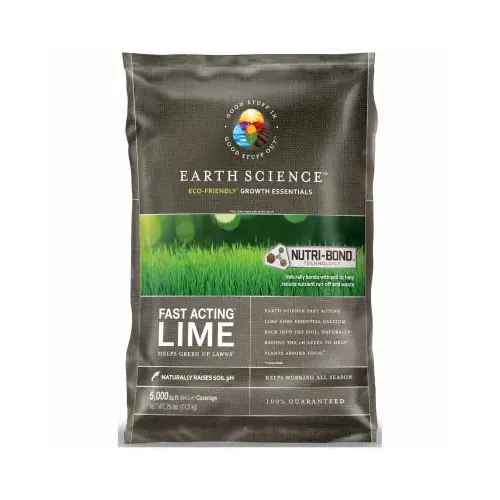 Earth Science 11881-80 Fast Acting Lawn & Garden Lime, 25 Lbs., Covers 5,000 Sq. Ft.