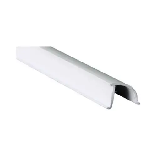 3/8 In. Dia. x 72 In. L. White Vinyl Rigid Snap-In Glass Spline