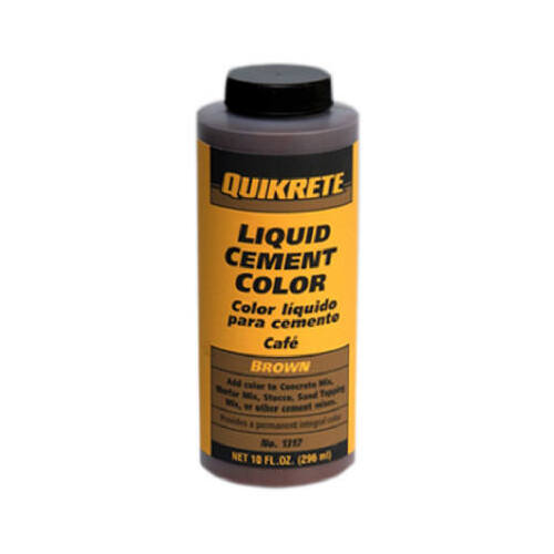 Quikrete 1317-01 Cement Colorant, Brown, Liquid, 10 oz Bottle