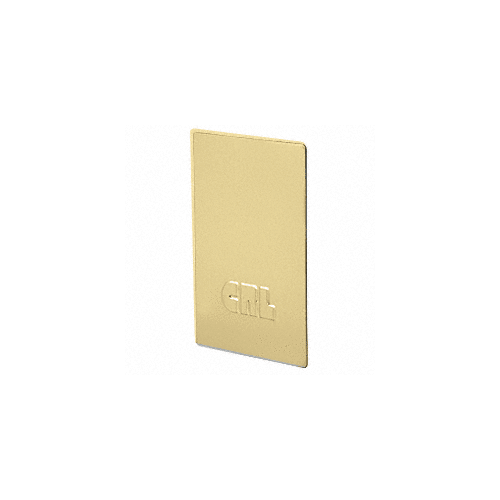 Satin Brass End Cap for L68S Series Laminated Square Base Shoe