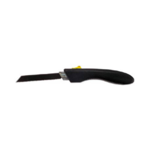 Folding Pocket Saw, 6 in L Blade, Non-Slip Grip Handle Black