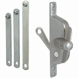 Prime-Line Die-Cast Silver Aluminum Center Jalousie Window Operator Kit For Universal Prime-Line Die-Cast Silver Aluminum Center Jalousie Window Operator Kit For Universal