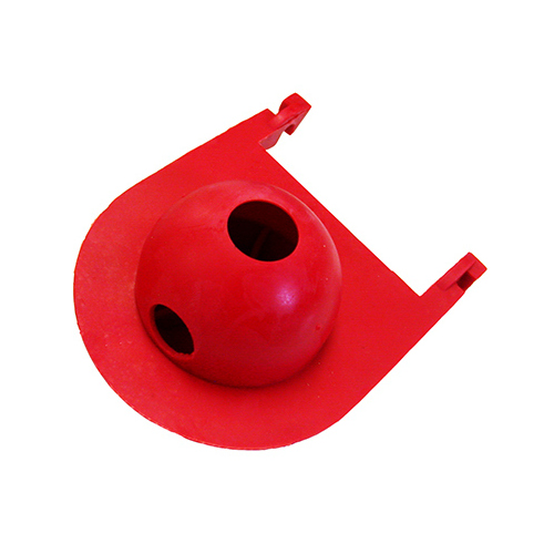 Toilet Flapper, Specifications: 3-1/4 in, Rubber, Red