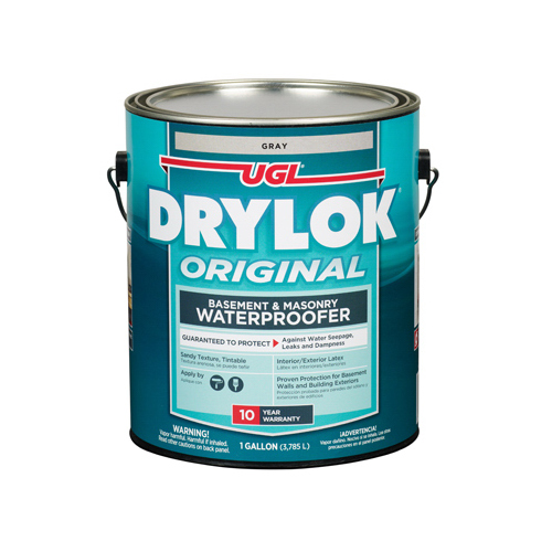 Masonry Waterproofer, Gray, Liquid, 1 gal Pail