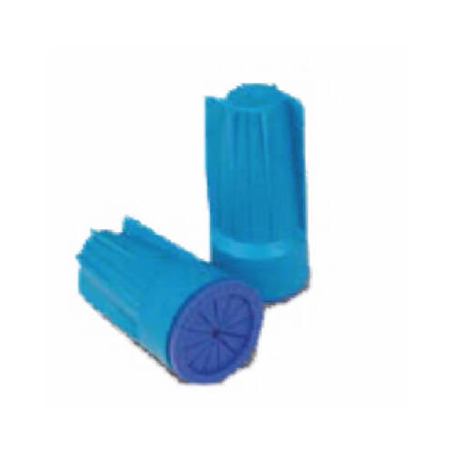 Dryconn Wire Connector, 14 to 6 AWG Wire, Copper Contact, Aqua Blue - pack of 3