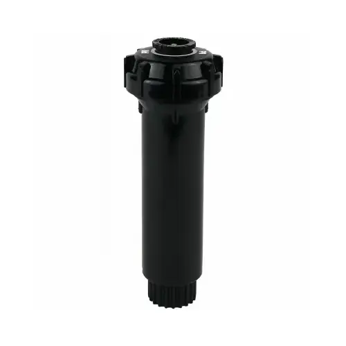 570Z Pro Pressure Regulated Pop-Up Sprinkler, 1/2 in Connection, FNPT, 4 in H Pop-Up, 11-1/4 to 15 ft Black