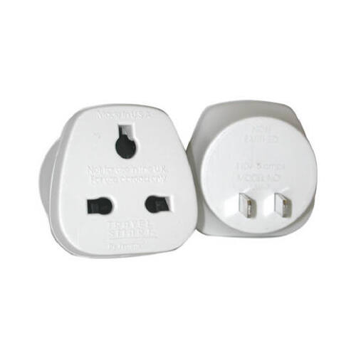 Travel Smart NW7X Adapter Plug In Type A/B For Worldwide White