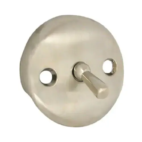 Overflow Plate, Metal, Brushed Nickel