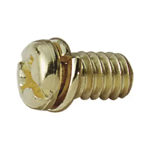 Ceiling Fan Motor Screws, Brass Finish   pack of 10