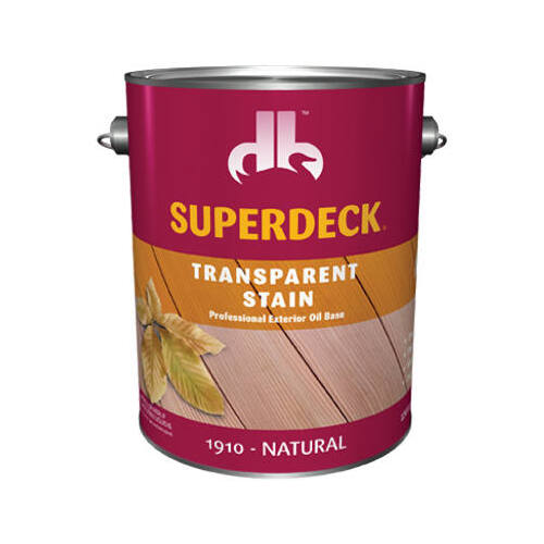 Superdeck DB0019104-16 Wood Stain Transparent Satin Natural Oil-Based 1 gal Natural