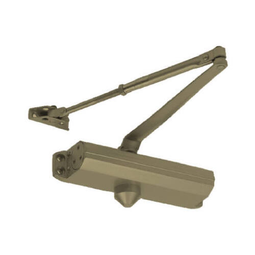 Tell Manufacturing DC100048 Commercial Door Closer, Duro Finish, Size 4
