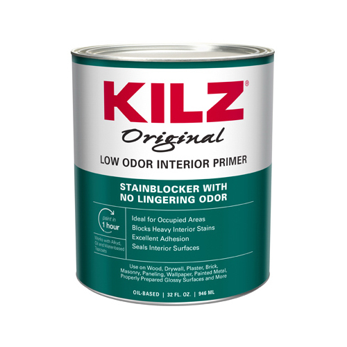 KILZ 10042 Oil Primer Original White Flat Oil-Based 1 qt White