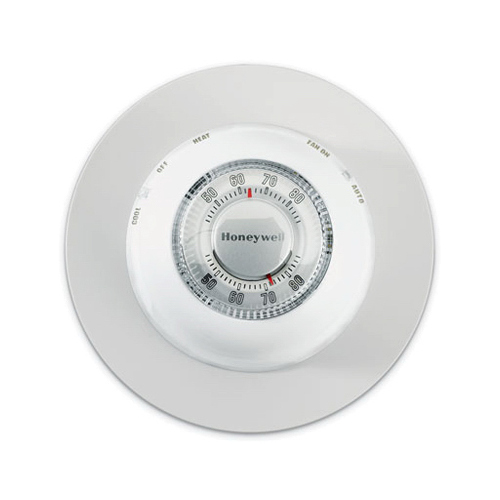 Honeywell CT87N1001/E1 Thermostat with Decorative Cover Ring, 24 V White