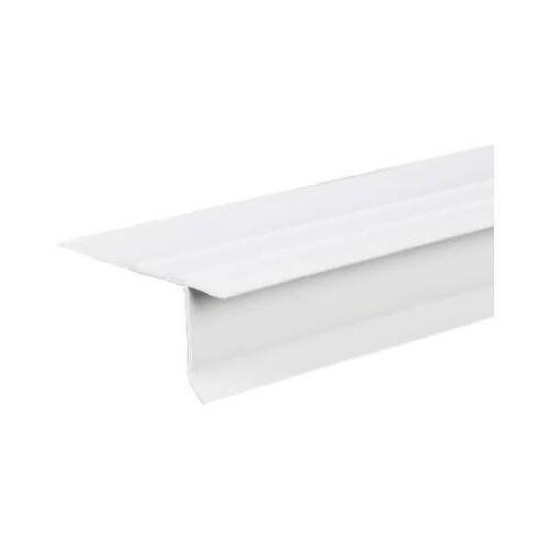 Drip Edge, 10 ft L, Vinyl, White