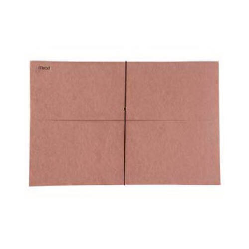 Mead 35240 File Folder Red Wallet Storage Envelopes Elastic Tie 10" x 15" Red