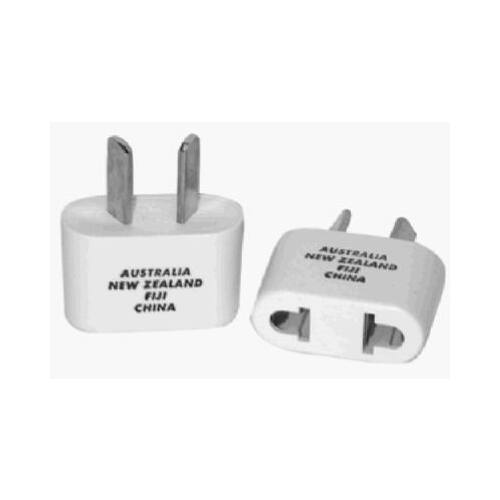 Travel Smart NW2X Angled 2-Blade Foreign Plug Adapter, Australia/New Zealand/China White