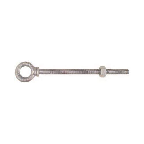 Eye Bolt, 3/8-16 Thread, 2-1/2 in L Thread, 3/4 in ID x 1-3/8 in OD Dia Eye, 6 in L Shank Hot Dipped Galvanized