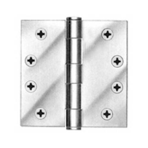 4.5 x 4.5-In. Stainless Steel Plain Bearing Door Hinges  pack of 3