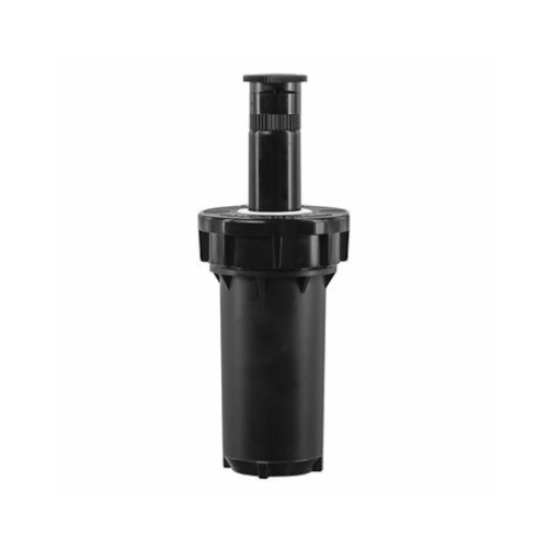 Professional Pressure Regulated Spray Head, 1/2 in Connection, FPT, 2 in H Pop-Up, 5 to 30 ft, Plastic Black