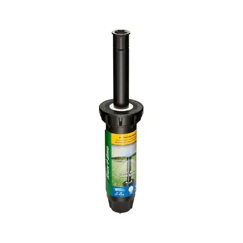 RAIN BIRD 1804FDS-25 Spray Head Sprinkler, 1/2 in Connection, FNPT, 15 ft, Plastic Black