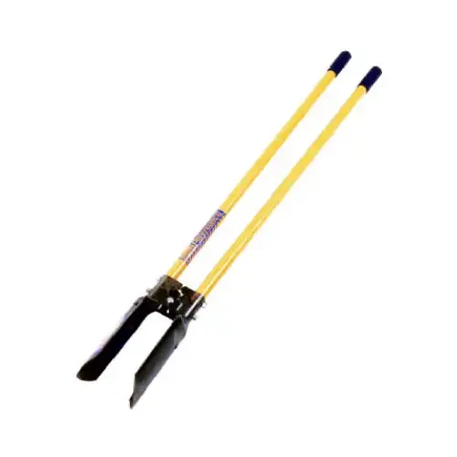 S400 Jobsite Series Post Hole Digger, Triple Riveted Blade, HCS Blade, Fiberglass Handle, 59 in OAL Blue