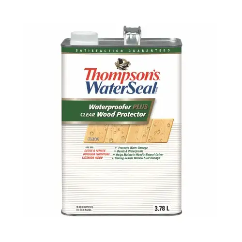 Thompson's Waterseal TH.021801-16 Waterproofer Wood Protector Clear Oil-Based 1 gal Clear