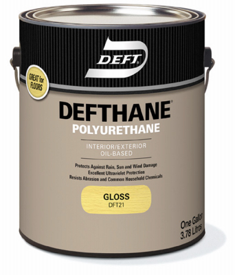 PPG DFT21/01 Defthane Polyurethane, Gloss, Liquid, Amber, 1 gal, Can