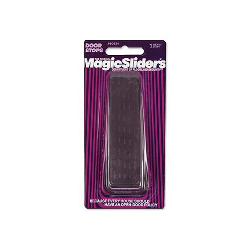 Magic Sliders 80934 Door Stop 6-5/16" W X 2-1/2" L Heavy Duty Rubber Brown Brown