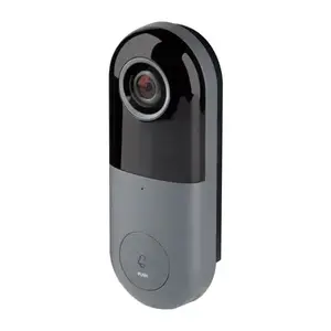 Globe Electric Wi-Fi Smart Home Black/Gray ABS/Polycarbonate Wired Video Doorbell