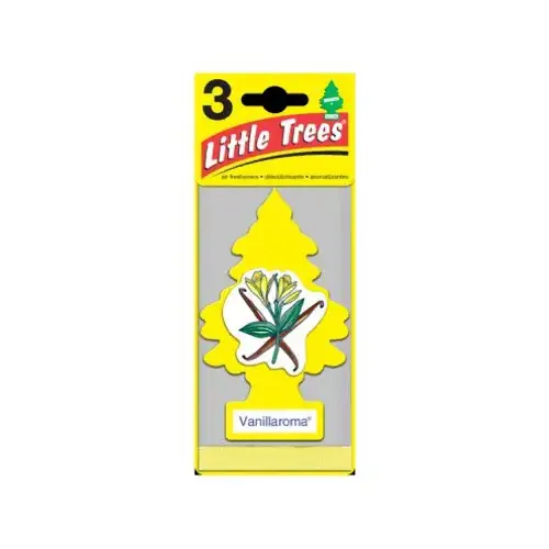 Car Air Freshener, Vanillaroma, 3-Pk. Yellow