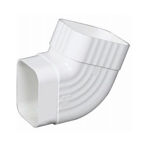 Gutter Elbow 4.5" H X 2.5" W X 4.5" L White Vinyl K White