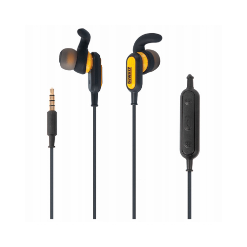 DEWALT 190 9032 DW2 Earphones, Black/Yellow