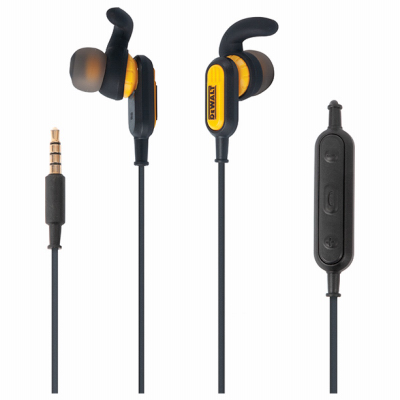 DEWALT 190 9032 DW2 Earphones, Black/Yellow