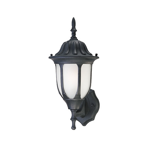 Wall Lantern Textured Black Incandescent Textured