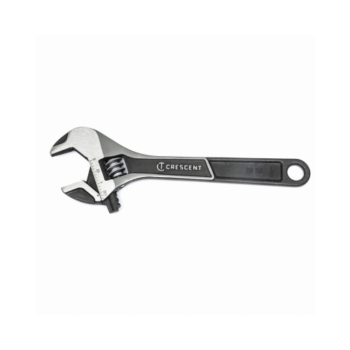 Adjustable Wrench, 10 in OAL, 1-5/16 in Jaw, Alloy Steel, Black Phosphate