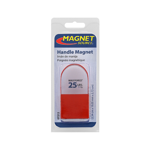 Handle Magnet 1" L X .75" W Red 25 lb. pull Red