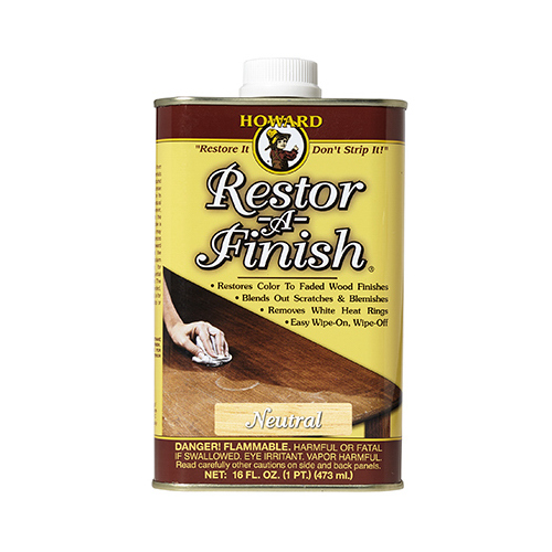 Howard RF1016 Restor-A-Finish Wood Restorer, Liquid, 16 oz, Can