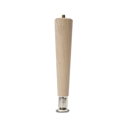 Table Leg, 7-1/2 in H, Hardwood, Smooth Sanded