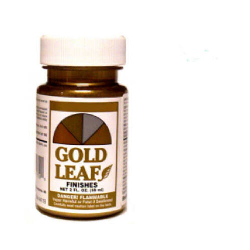 Gold Leaf Finish Semi-Gloss Gold Rush Exterior & Interior 2 oz Gold Rush