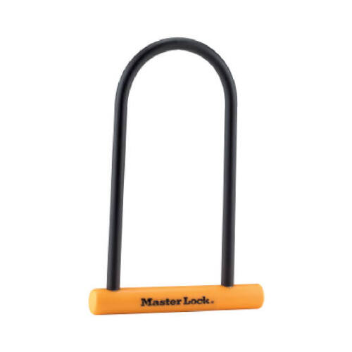 U-Lock 1-3/16" H X 1-5/32" W X 8-1/4" L Steel Double Locking Black