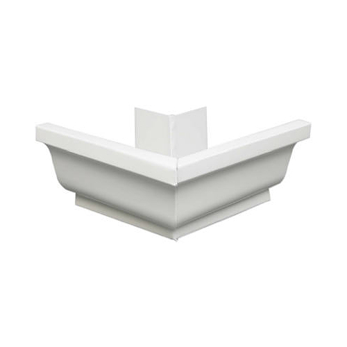 Gutter Miter, Aluminum, White - pack of 10