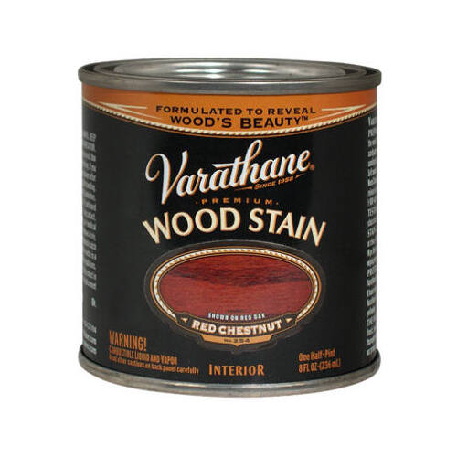 Wood Stain Semi-Transparent Red Chestnut Oil-Based Urethane Modified Alkyd 0.5 pt Red Chestnut