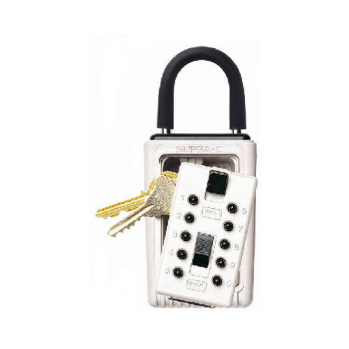 Key Safe, Combination Lock, Metal, Assorted, 2 in W x 2-3/4 in D x 6 in H Dimensions