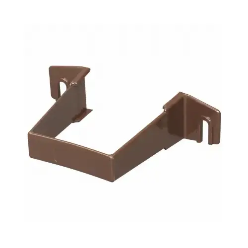 Downspout Bracket 3.3" H X 1" W X 4.3" L Brown Vinyl U Brown