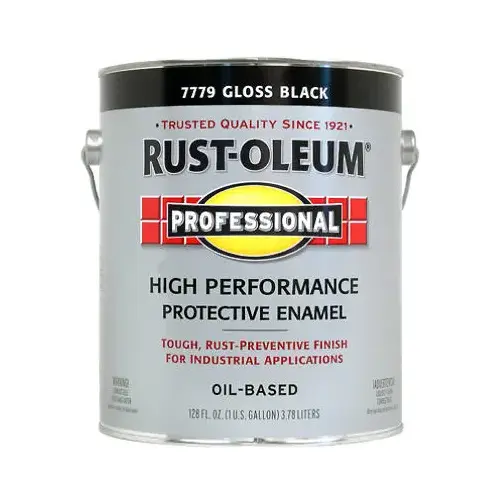 PROFESSIONAL Protective Enamel, Gloss, Black, 1 gal Can