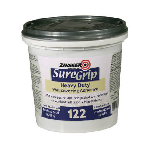 Zinsser 69384 Wallcovering Adhesive Clear, Clear, 1 qt