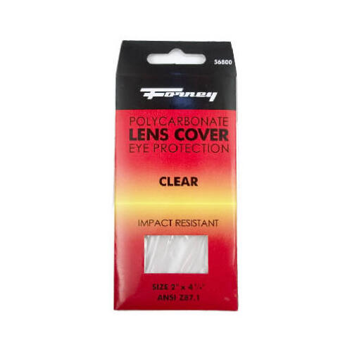 Clear Plastic Welding Lens Cover, 2 x 4-1/4 In.