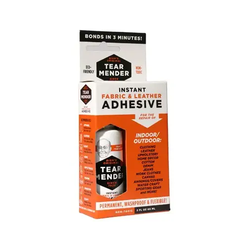 Tear Mender TM-1-XCP4 Fabric & Leather Adhesive High Strength Liquid 2 Oz White - pack of 4