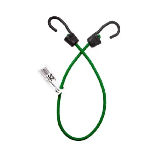 Keeper 06077-XCP10 Ultra Series Bungee Cord, 32 in L, Rubber, Gray, Hook End - pack of 10